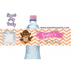 Turkey birthday water bottle labels,(002) Turkey birthday water bottle labels,(002)